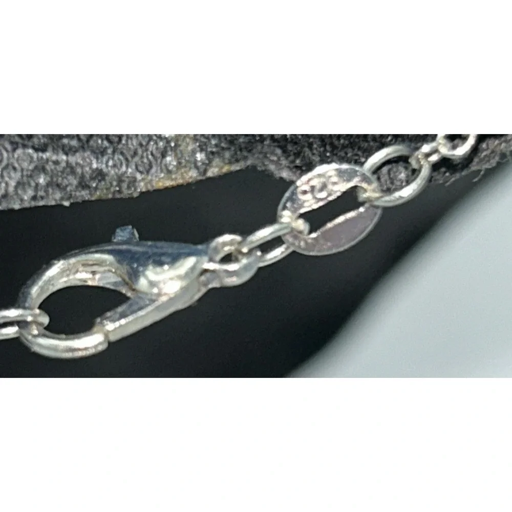 Dreamcatcher Pendant Necklace 925 Silver Blue‎ Charm 20